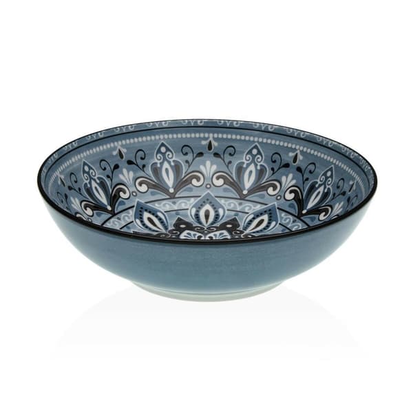 Salladsskål Versa Blå Keramik Porslin 22,5 x 9 x 22,5 cm