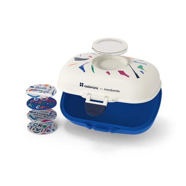 MB-Gram barnmatlåda, Catimini Blue Terrazzo