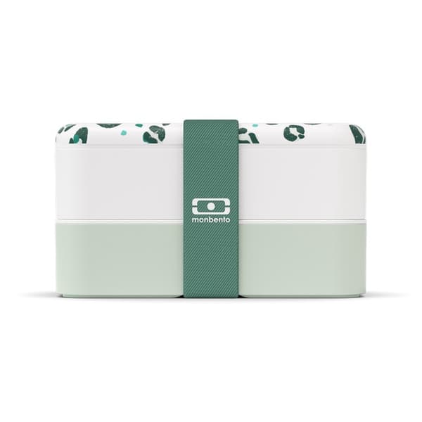 MB-Lunchbox Bento Original, Graphic Leopard Green