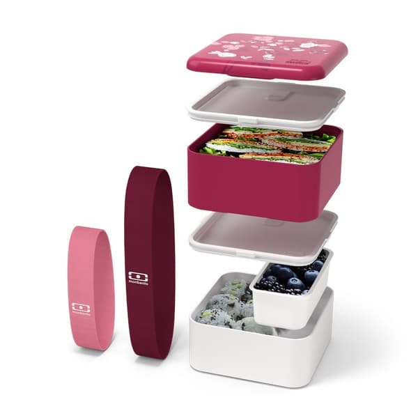 MB-Lunchbox Bento Square FR, Graphic Magnolia