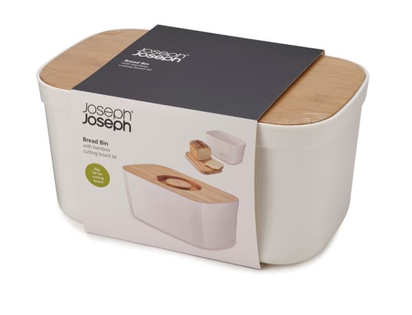 JJ-Babmoo brødæske med skærebræt, hvid