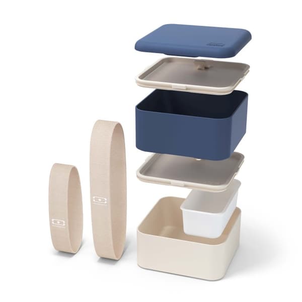 MB-Lunchbox Bento Square, Blue Natural