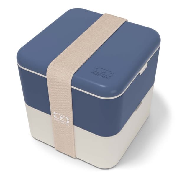 MB-Lunchbox Bento Square, Blue Natural