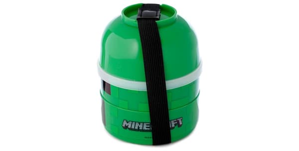 Minecraft Creeper Stacked Round Bento - Lunch Box