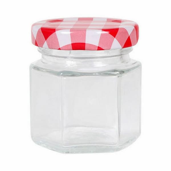 Gennemsigtig Glaskrukke Mediterraneo Glas 45 ml (96 enheder)