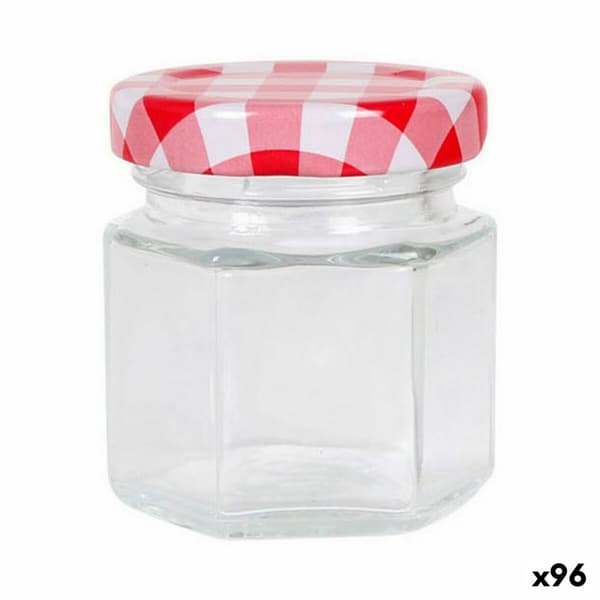 Gennemsigtig Glaskrukke Mediterraneo Glas 45 ml (96 enheder)