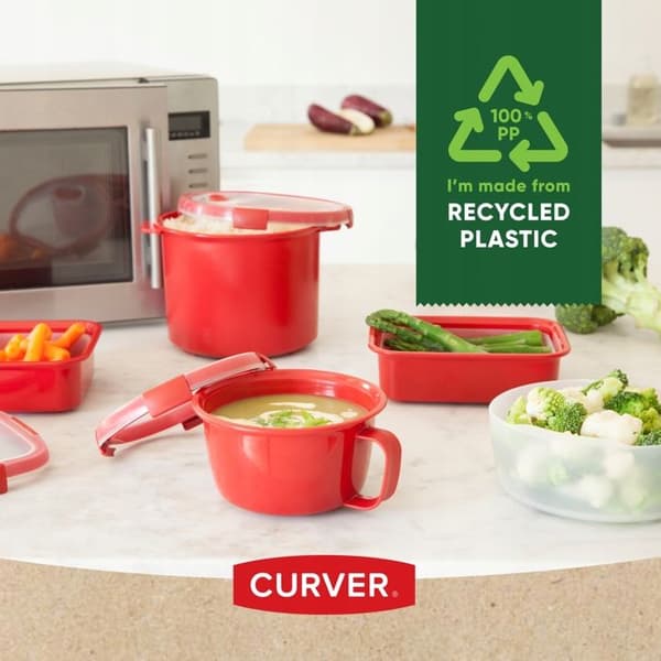 Curver 249947 Förvaring, Lunchbox Fyrkantig 1,1L med Återvunna Bestick (Smart ECO Line)
