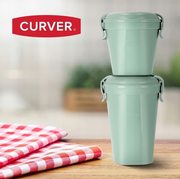Curver Soppskål Behållare 0,6L Matlåda Ekologisk Yoghurt för mikrovågsugn
