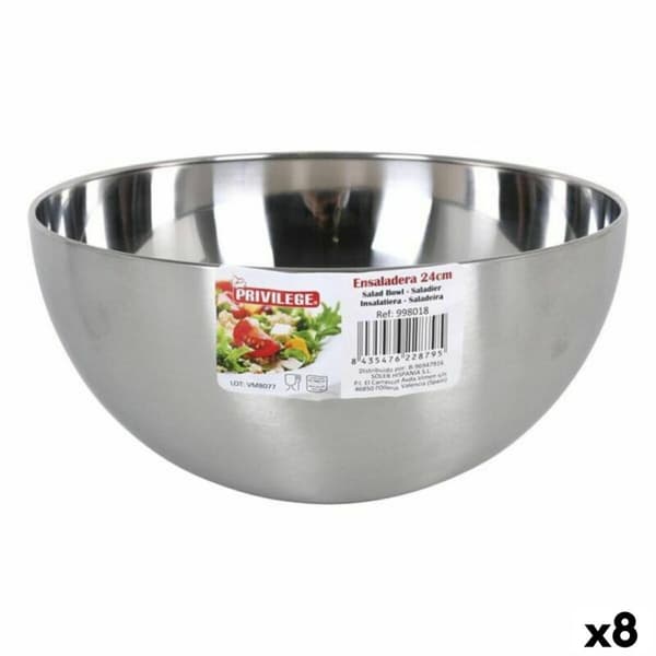 Salatskål Privilege Stål Aperitif (8 enheder) (24,1 x 11,7 cm)