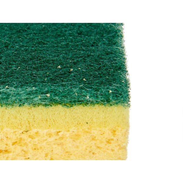 Uppsättning av skurmaskiner Gul Grön Cellulóz Slipande fiber 10,5 X 6,7 X 2,5 cm