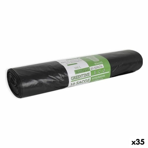Soppåsar Eco Green Time GR36748 100 L (35 antal)