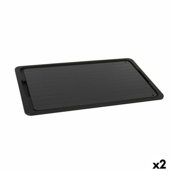 Bricka Percutti   Avfrostningsfunktion Svart 39 x 23 cm (2 antal)