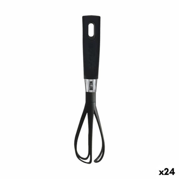 Manuell visp Quttin Foodie Svart Nylon (24 antal)