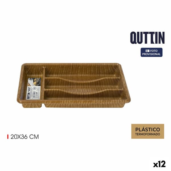 Besticks-sortering Quttin 20 x 36 cm Termoplast (12 antal)