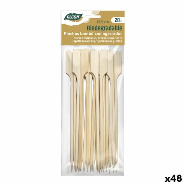 Bambupinnar Algon 13,5 cm Set 20 Delar (48 antal)