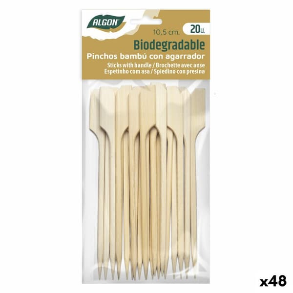Bambupinnar Algon 10,5 cm Set 20 Delar (48 antal)