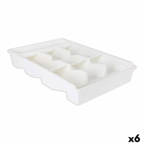 Besticks-sortering Tontarelli Bella plus Vit 43,6 x 28,7 x 7,13 cm (6 antal)