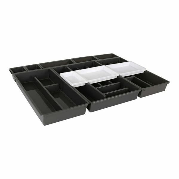 Besticks-sortering Tontarelli Bella Svart 10 Delar 70 x 49,2 x 6,7 cm (4 antal)