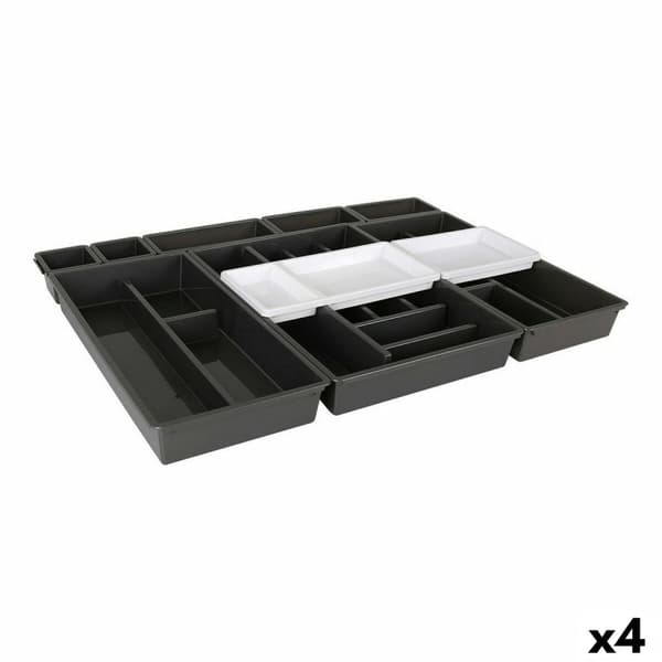 Besticks-sortering Tontarelli Bella Svart 10 Delar 70 x 49,2 x 6,7 cm (4 antal)