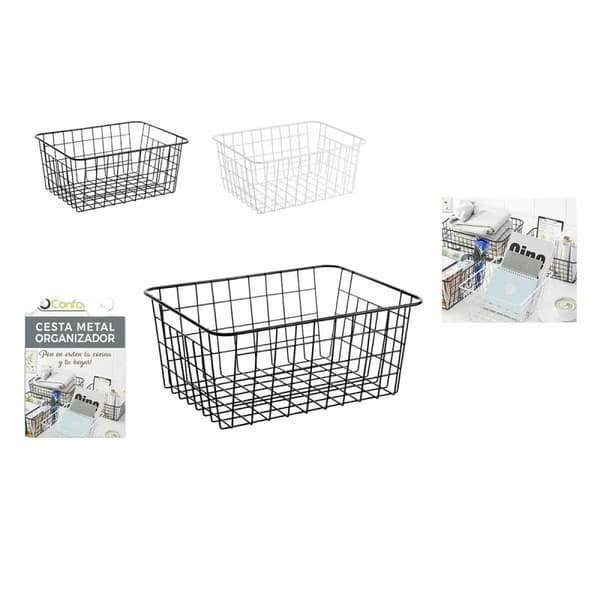 Multifunktionell korg Confortime 32 x 25 x 14 cm (12 antal)
