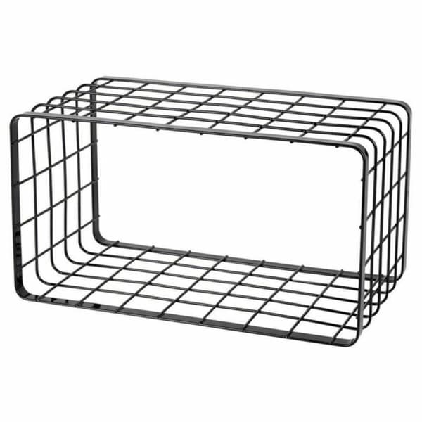Flerfunktionell förvaring Inde Svart 34 x 19 x 18 cm Galler (2 antal)