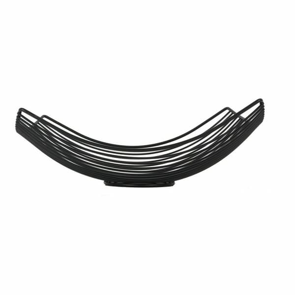 Fruktskål Confortime Svart Metall 31 x 23 x 10 cm (12 antal)