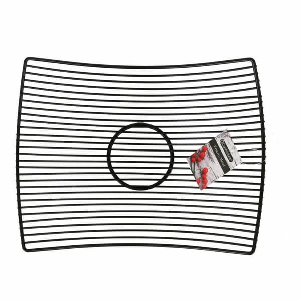 Fruktskål Confortime Svart Metall 31 x 23 x 10 cm (12 antal)