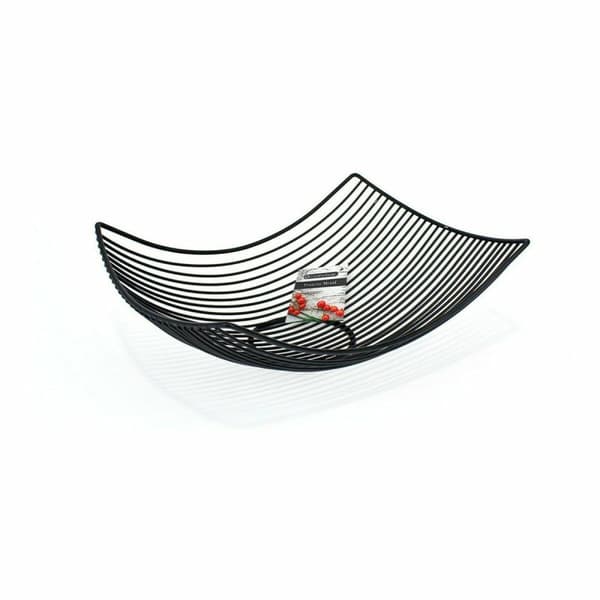 Fruktskål Confortime Svart Metall 31 x 23 x 10 cm (12 antal)