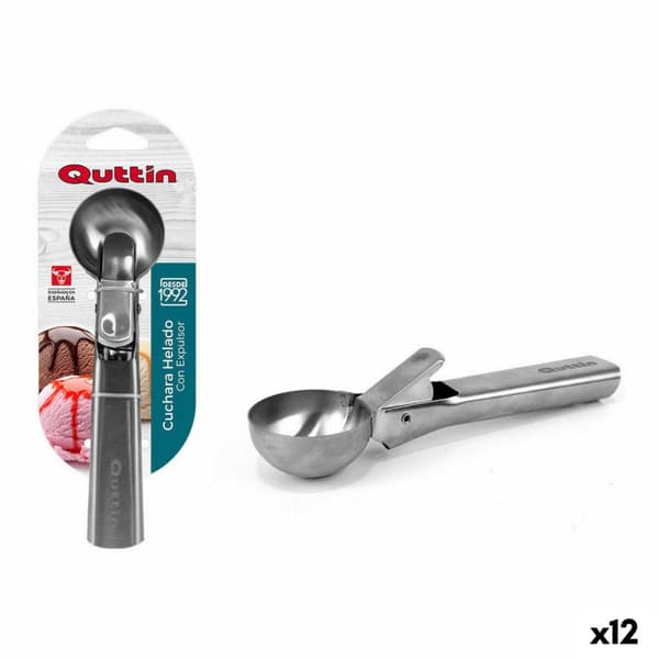 Glassked Quttin 62955 Rostfritt stål Silvrig 18 x 5 x 4 cm (12 antal)