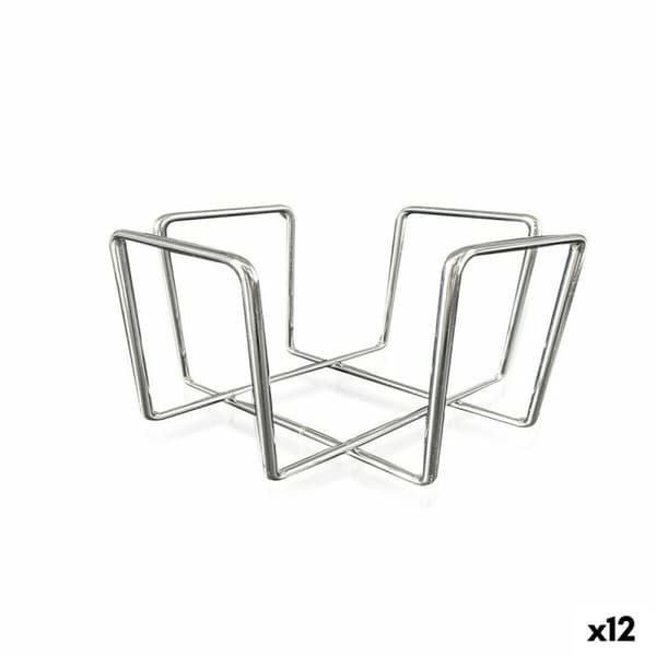 Servetthållare Quttin 17,5 x 17,5 x 9,5 cm (12 antal) Kromad