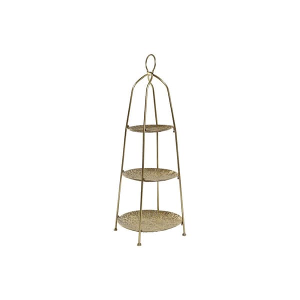 Fruktskål Home ESPRIT Gyllene Metall 39 x 39 x 86 cm
