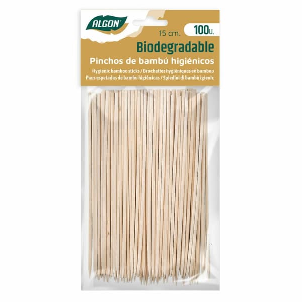 Set med grillspett för barbecue Algon Bambu 150 x 2,5 x 15 mm (100 Delar) (36 antal)
