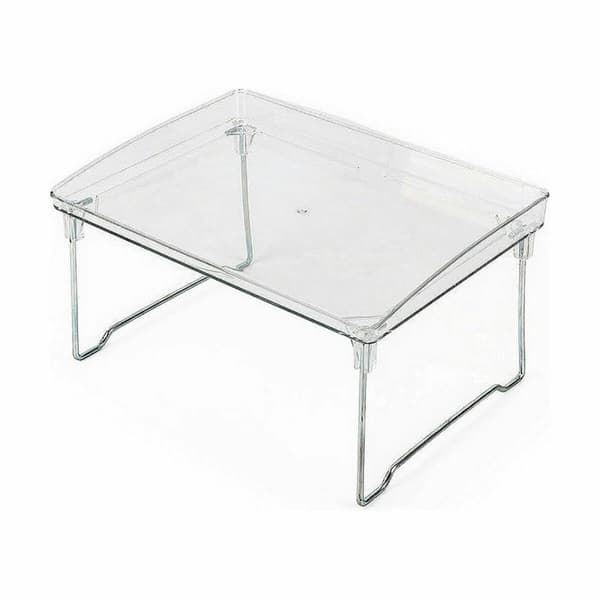 Diskställ Confortime Hopfällbar Transparent 31 x 22 x 16,8 cm (12 antal)