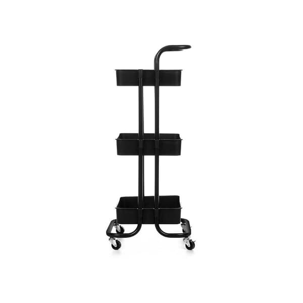 Köksvagn Kinvara WR4338-TJ PRO.1 Svart Metall polypropen 42 x 86 x 35,5 cm 3 Fack