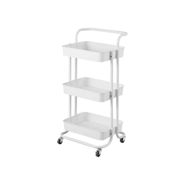 Köksvagn Kinvara WR4338-TJ PRO Vit Metall polypropen 42 x 86 x 35,5 cm 3 Fack