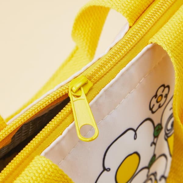 MINISO Minions madpose til piger og drenge, isoleret madpose til børn, madpose med køletaske i blomsterserie
