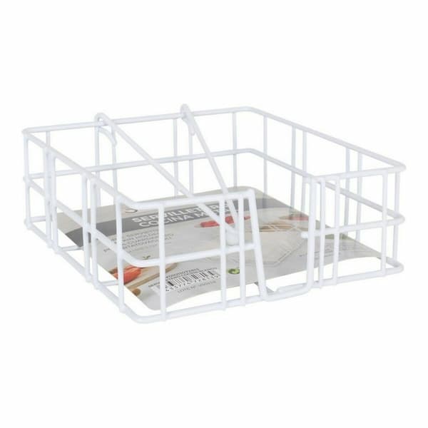 Servetthållare Confortime Vit 18 x 18 x 6,5 cm (12 antal)