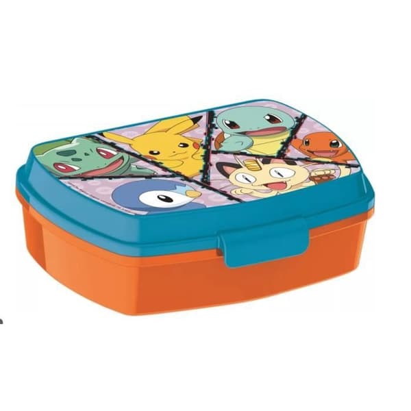 Pokemon Snack Box, barnmåltid, mellanmål med 6 tecken
