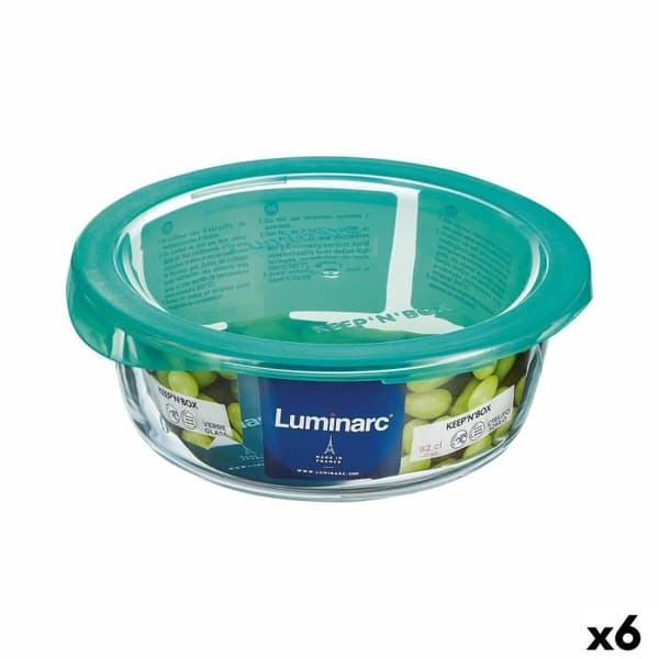 Lunch Box - Luminarc - Keep'n Lagon - Glas - 920 ml - Turkos - Rund