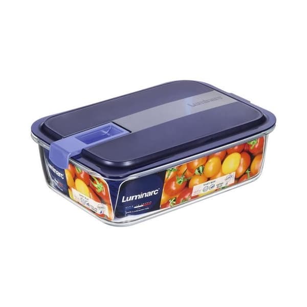 Lunchlåda - Luminarc - Easy Box - Glas - 1,97 l - 6 Enheter - Blå