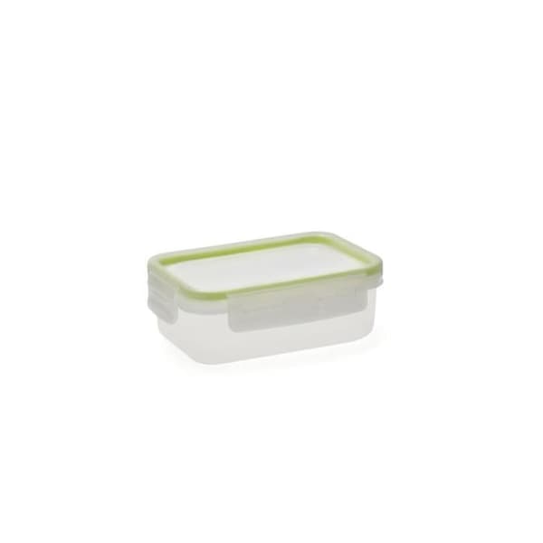 Lunchbox - Quid - Grönska - 475 ml - Transparent - Förpackning med 4 enheter