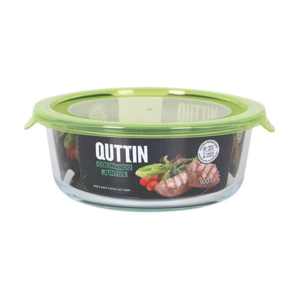 Madkasse Quttin Grøn 900 ml 19 x 18 x 7 cm (6 enheder)