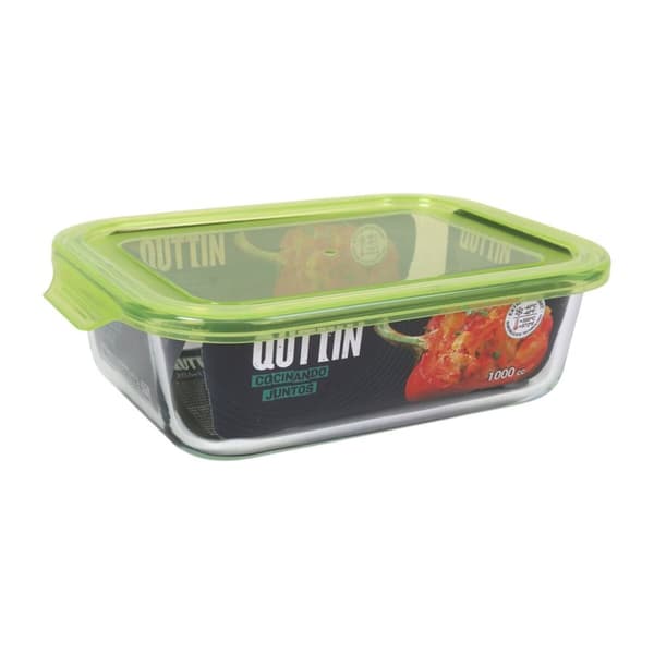 Madkasse Quttin Rektangulær 1L 22 x 15,5 x 6,5 cm (6 enheder)