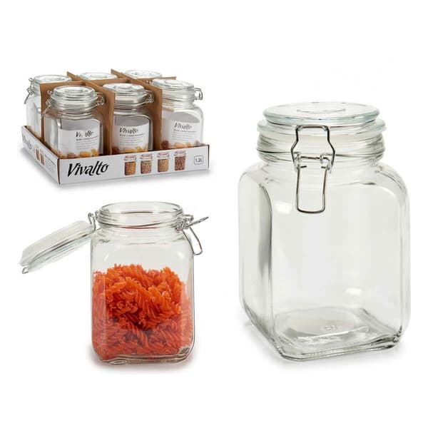 Glasburk Vivalto CW-41200F/DH6 Transparent Silvrig 1,2 L (6 antal)