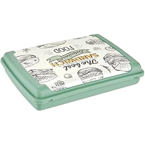 Sandwichlåda - KEEEPER - Carla Mini - 17 x 13 x 3,5 cm - Nordgrön - Praktisk design
