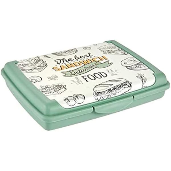 Sandwichlåda - KEEEPER - Carla Mini - 17 x 13 x 3,5 cm - Nordgrön - Praktisk design