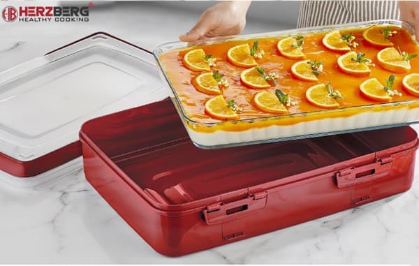 Kaklåda med Handtag / Lunchlåda - Förvara bakelser