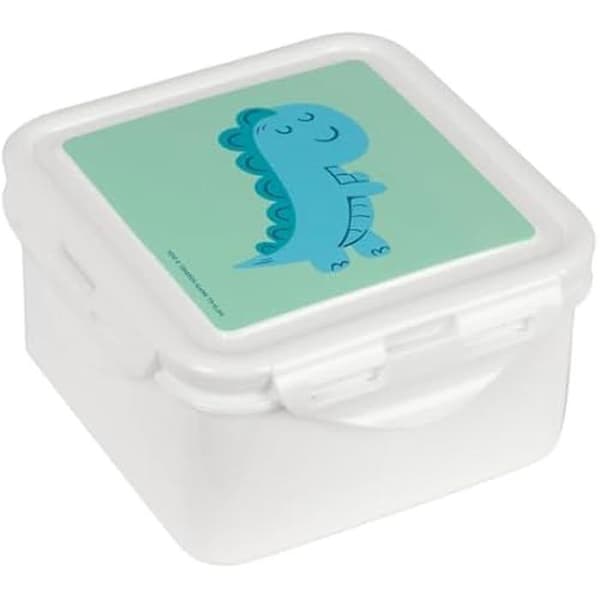 Lunchbox - SAFTA - PREESCOAR DINO - Grön - 13 x 13 x 7,5 cm - Maximal motståndskraft