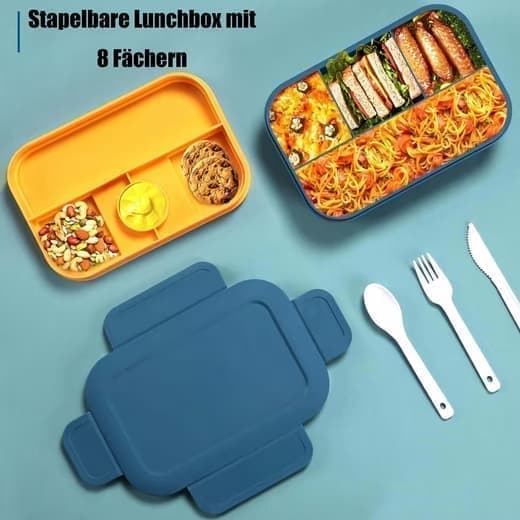 Lunchlåda, snacksbox, justerbar facklåda, barnmåltidslåda