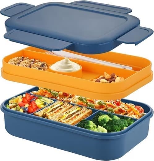 Lunchlåda, snacksbox, justerbar facklåda, barnmåltidslåda